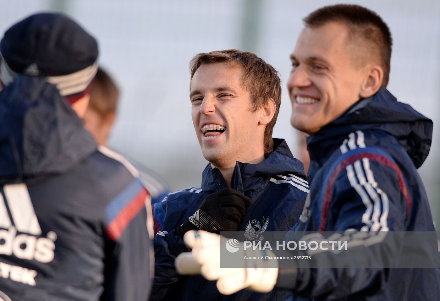 Футбол. Тренировка сборной России