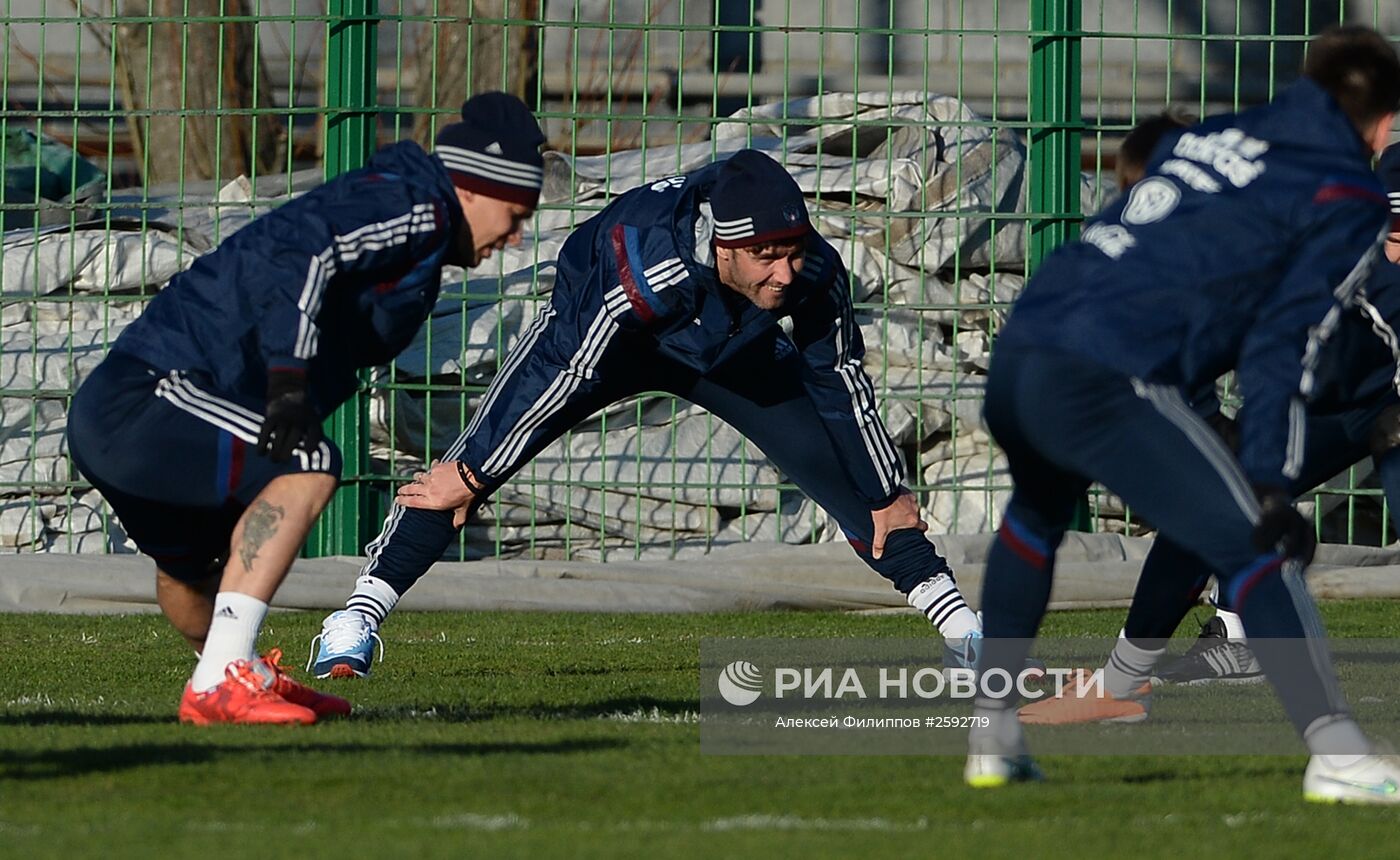 Футбол. Тренировка сборной России