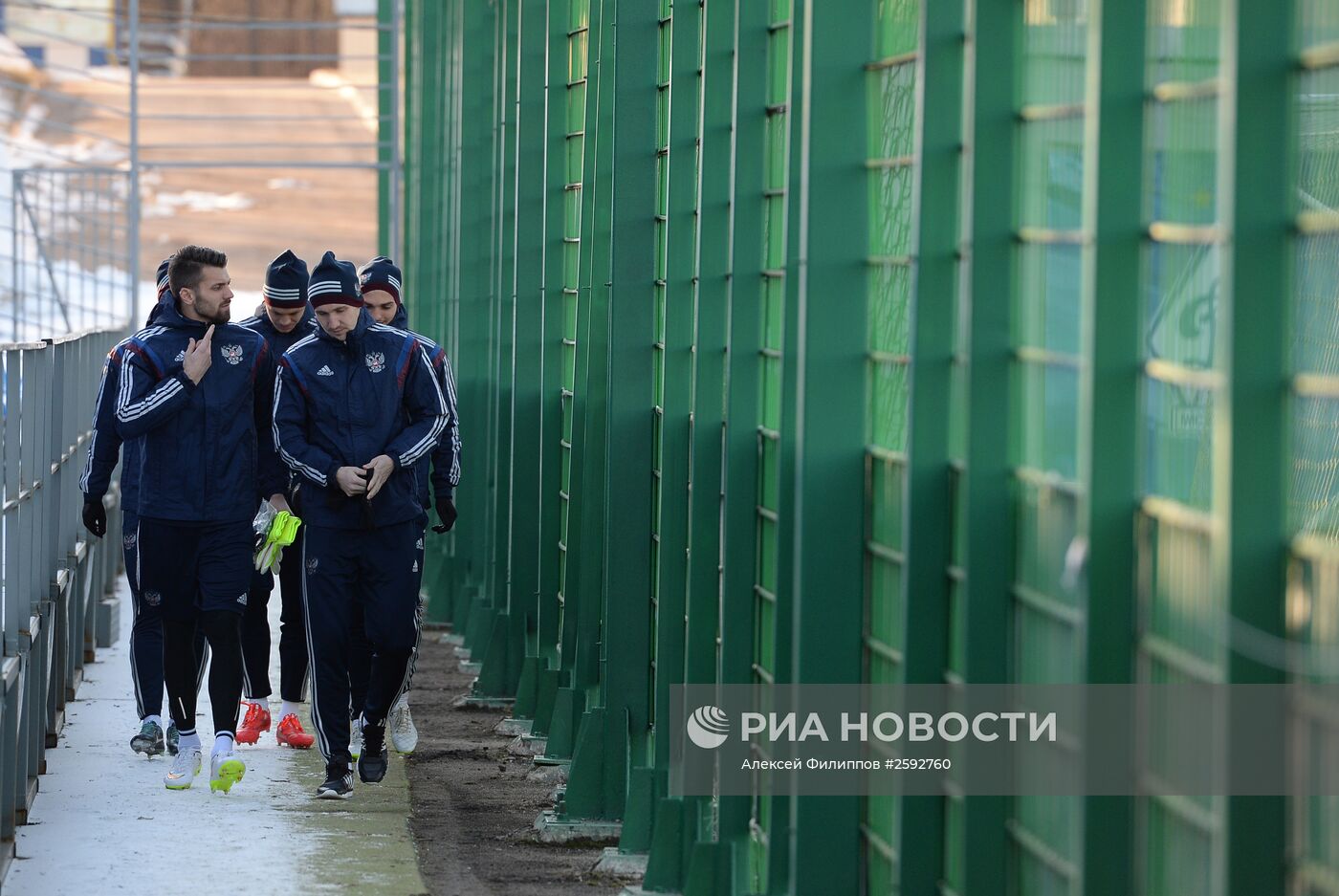 Футбол. Тренировка сборной России