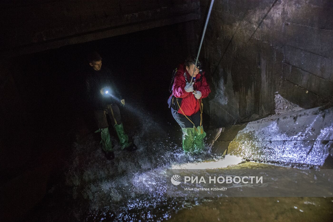 Коллектор реки Неглинки в Москве