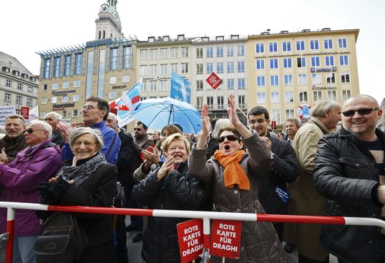 Демонстрация против мер строгой экономии в Евросоюзе