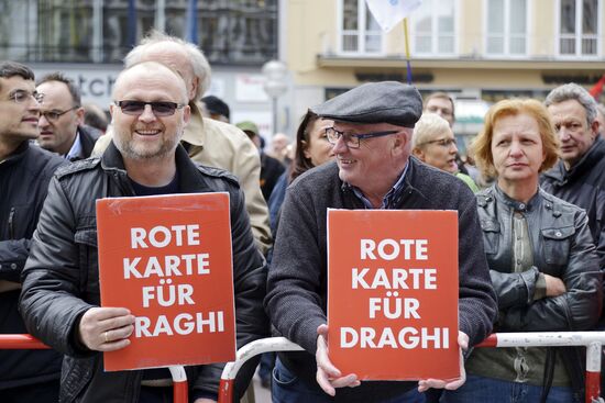 Демонстрация против мер строгой экономии в Евросоюзе