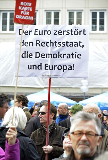 Демонстрация против мер строгой экономии в Евросоюзе