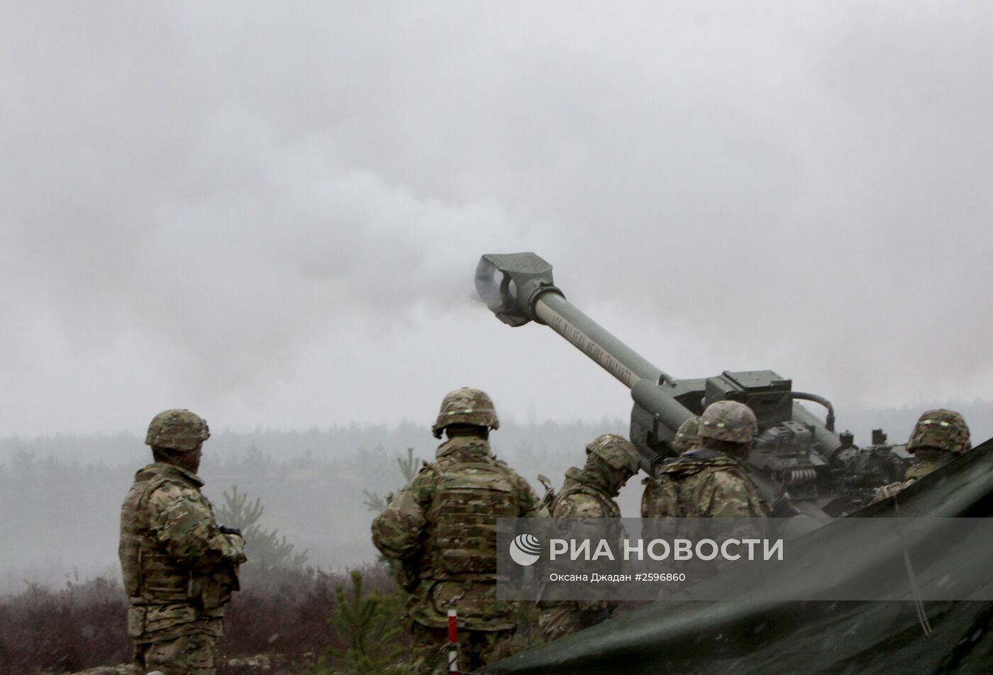 Военные учения НАТО Operation Summer Shield на полигоне Адажи в Латвии