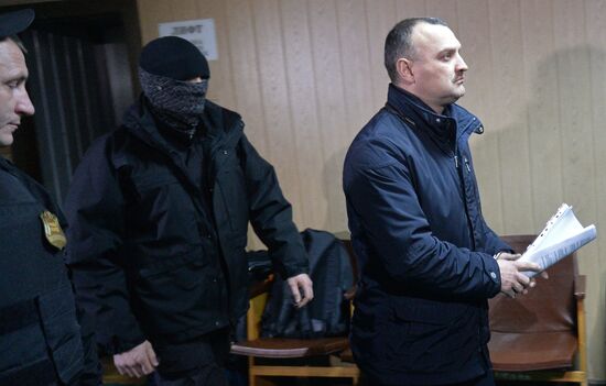 Рассмотрение вопроса об аресте экс-главы ФСИН А.Реймера в Пресненском суде Москвы