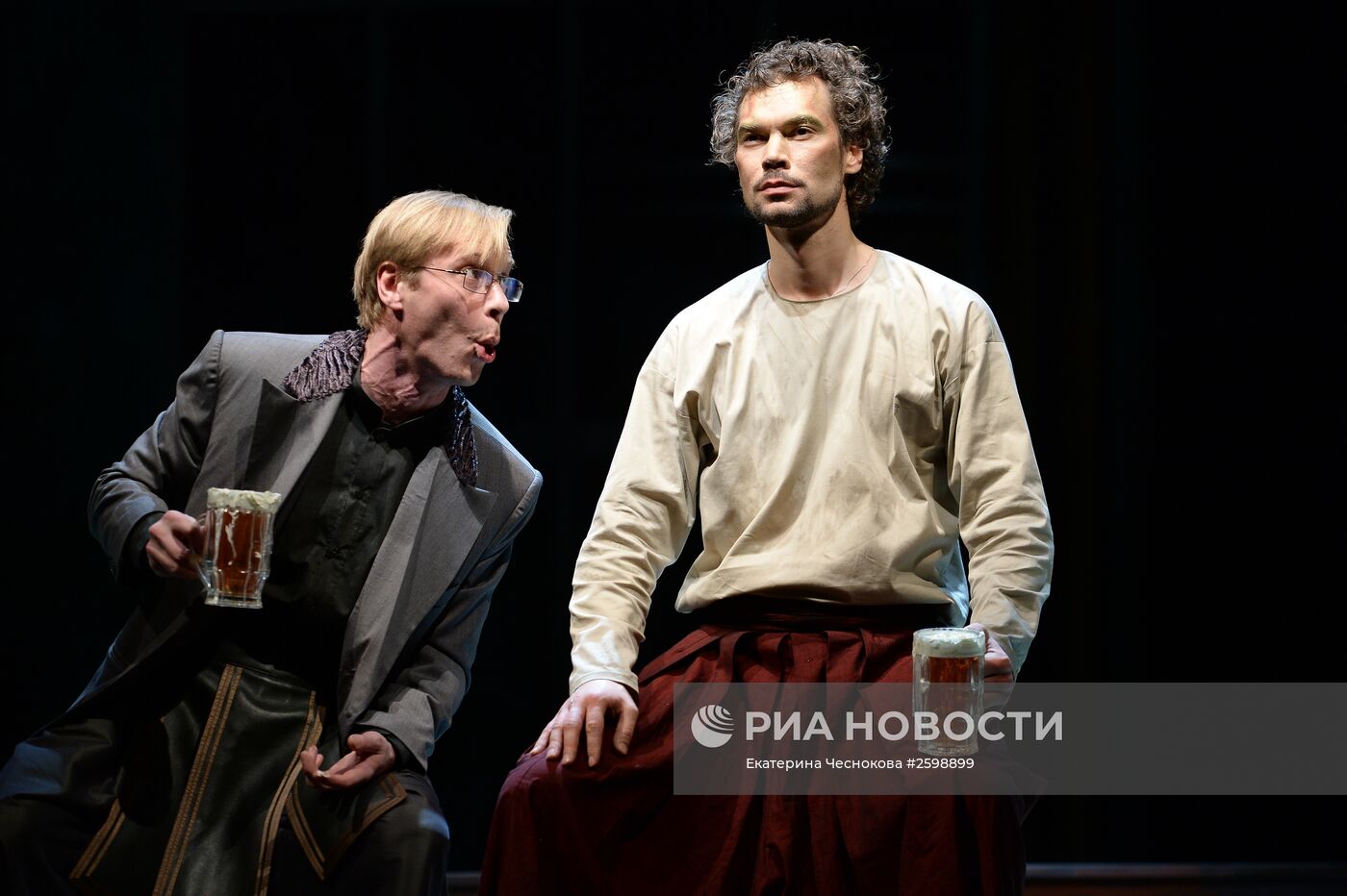 Прогон оперы А.Маноцкова "Титий Безупречный" в постановке режиссера В.Мирзоева