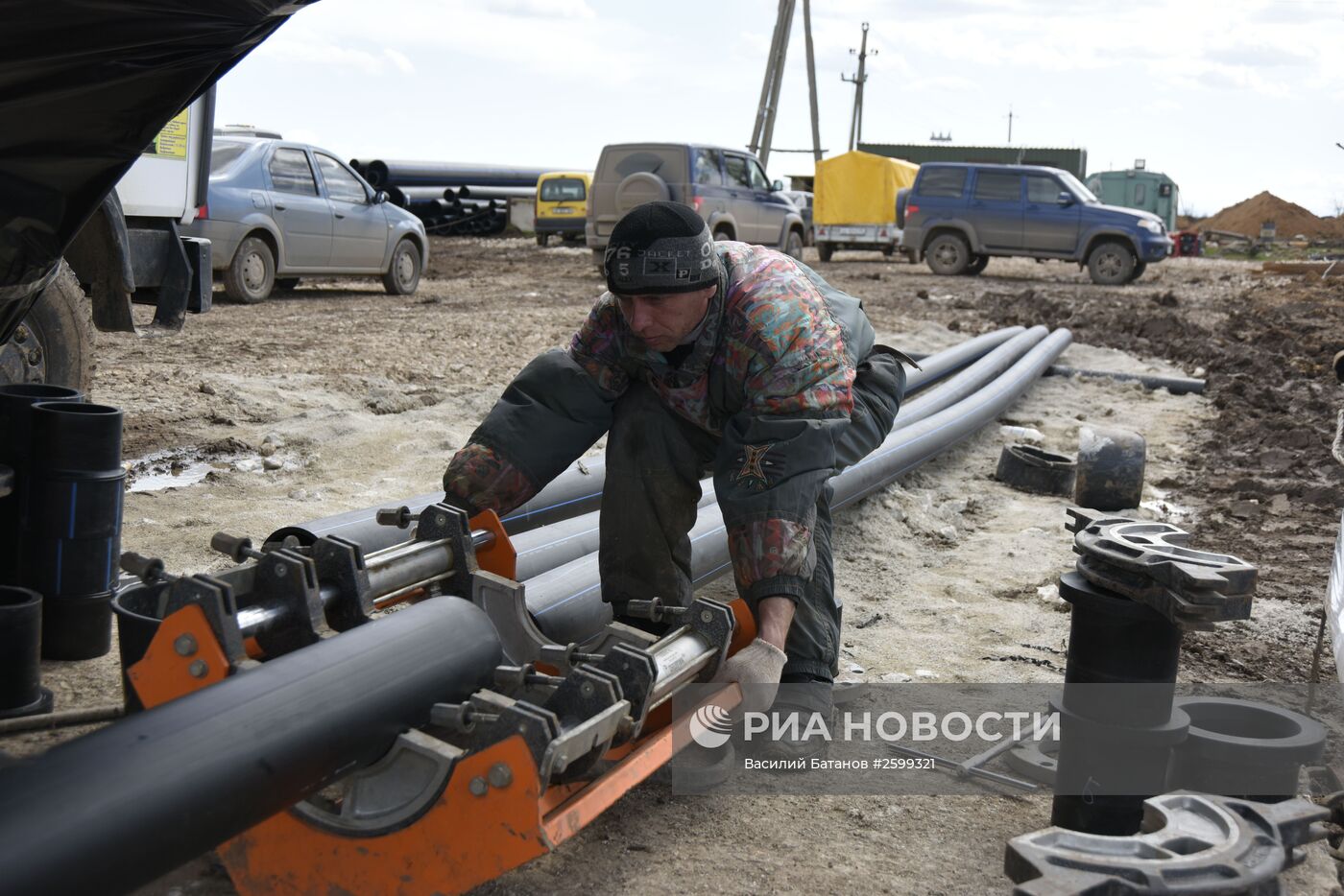 Прокладка трубопровода в Крыму для подачи воды