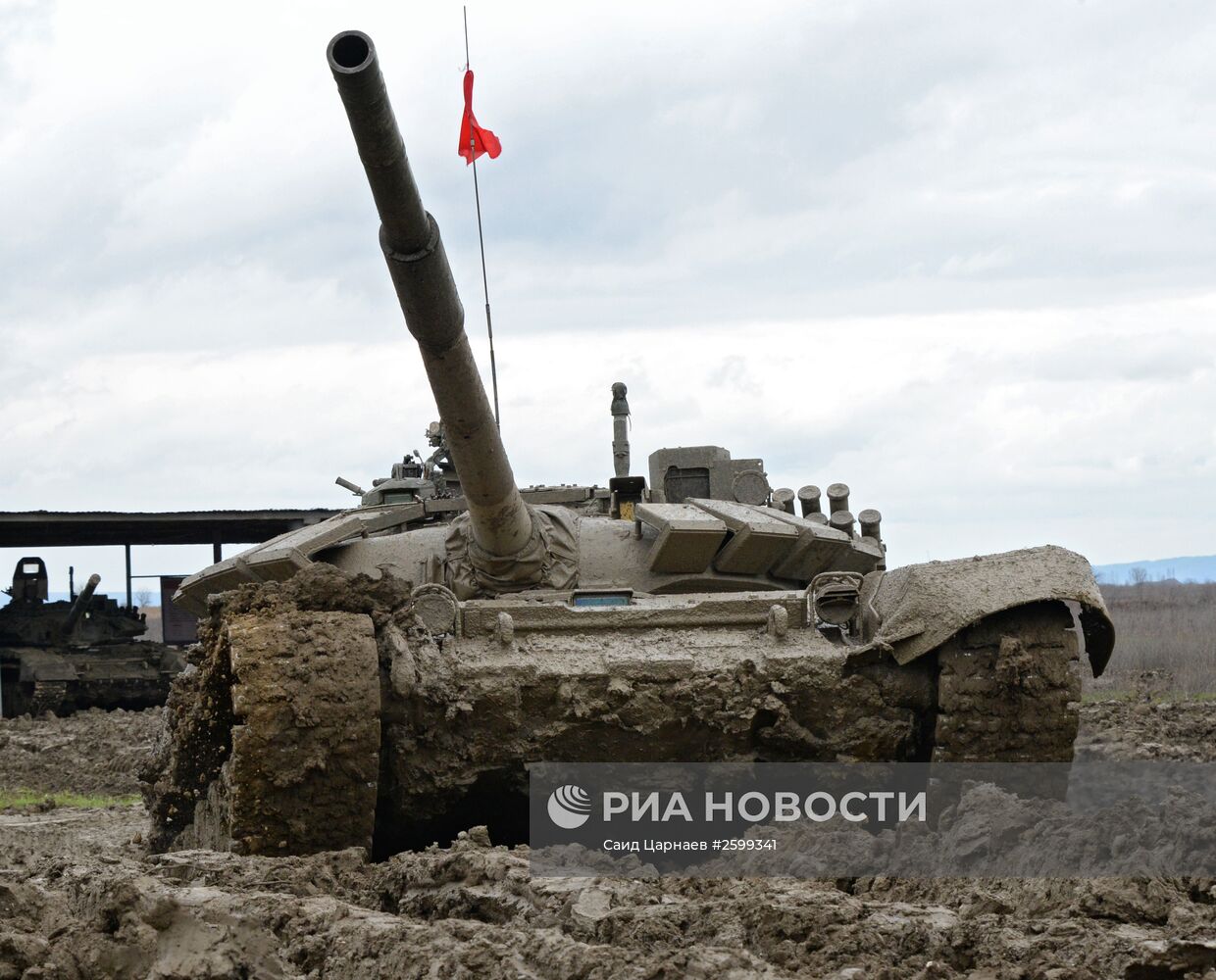 Соревнования по танковому биатлону в Чеченской республике