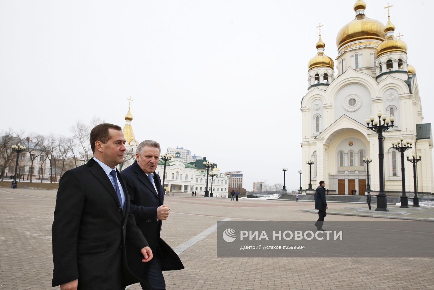 Рабочая поездка премьер-министра РФ Дмитрия Медведева в Хабаровск