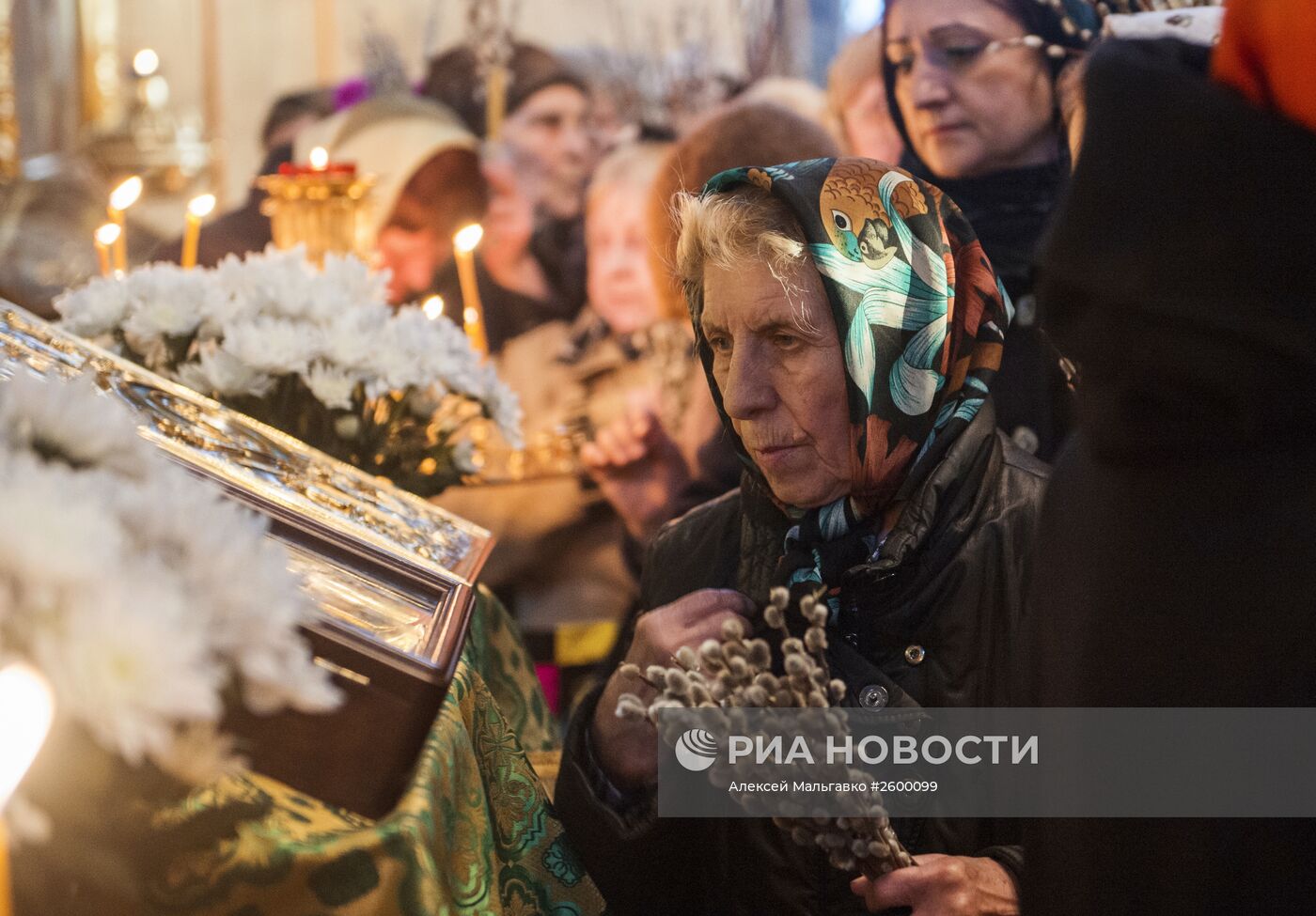 Освящение вербы в Омске
