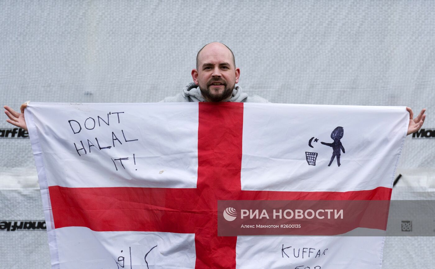 Акция движения ПЕГИДА против исламизации Европы в Лондоне