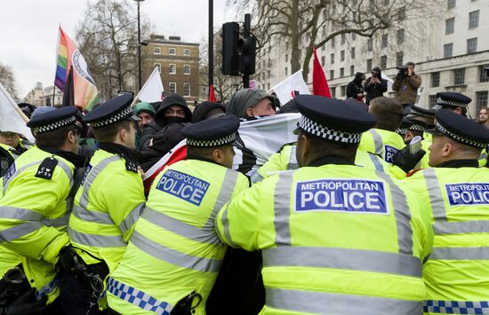 Акция движения ПЕГИДА против исламизации Европы в Лондоне