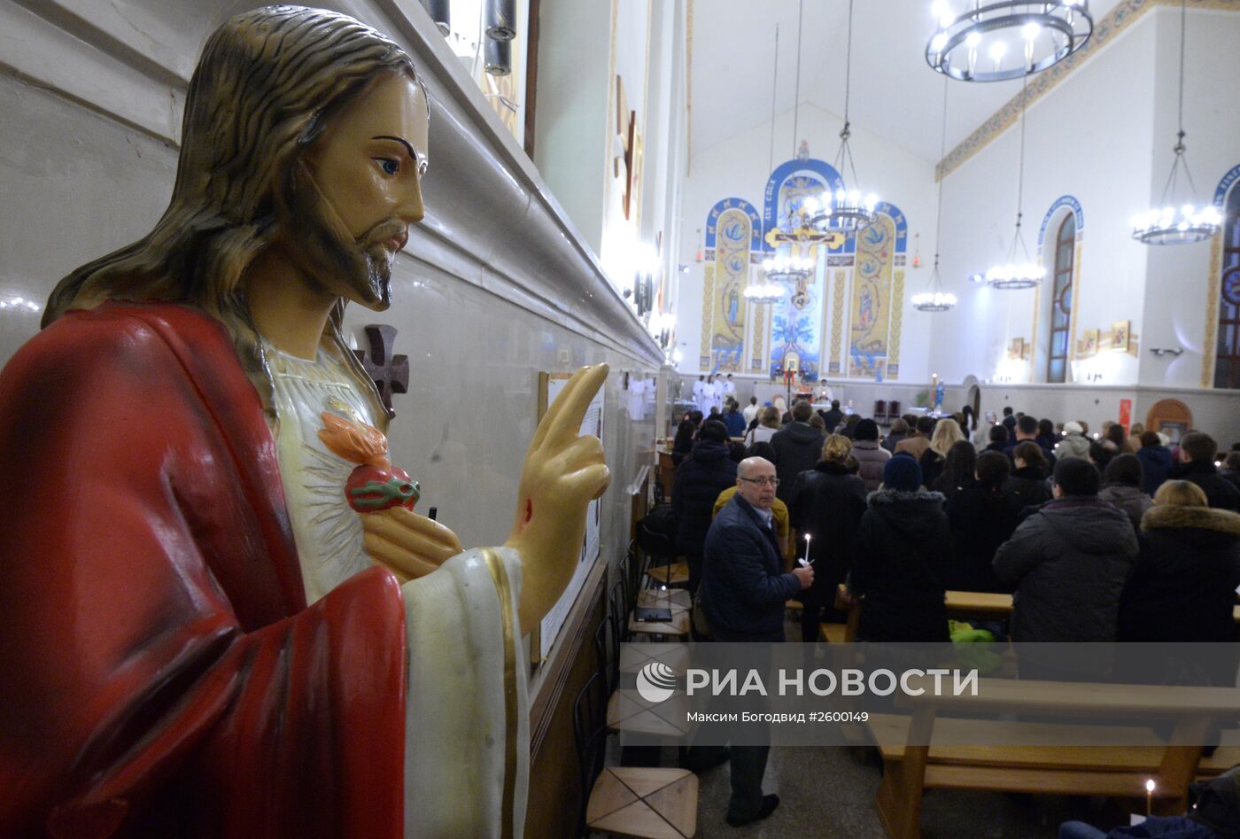 Празднование католической Пасхи в регионах России
