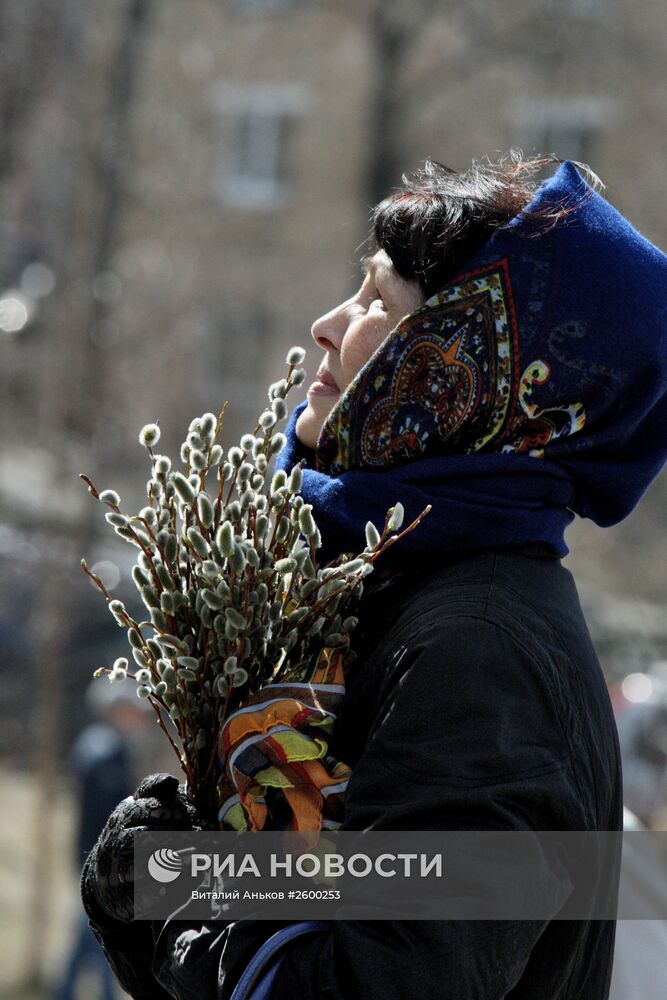 Вербное воскресенье в регионах России