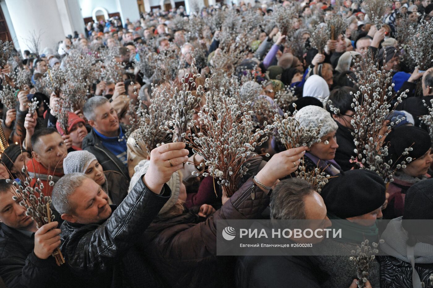 Вербное воскресенье в регионах России