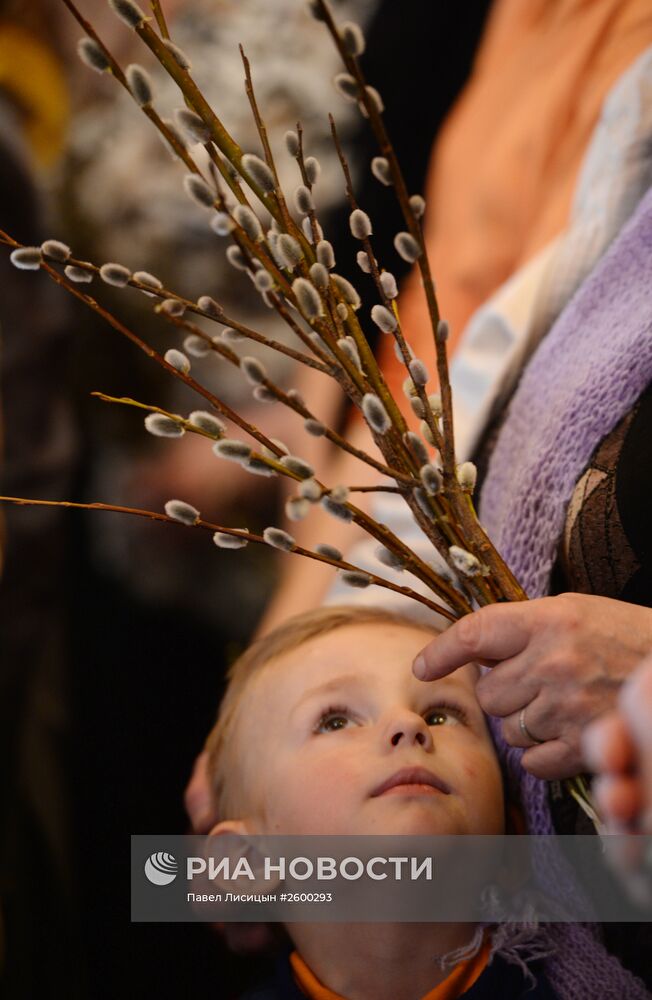 Вербное воскресенье в регионах России