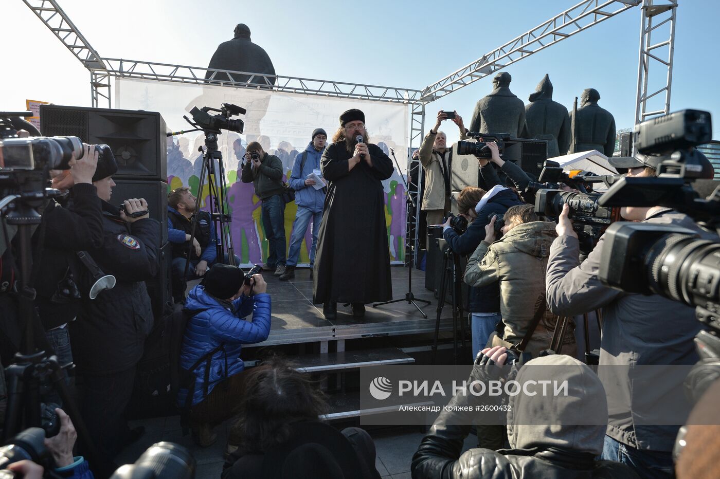 Митинг "За свободу творчества" в Новосибирске