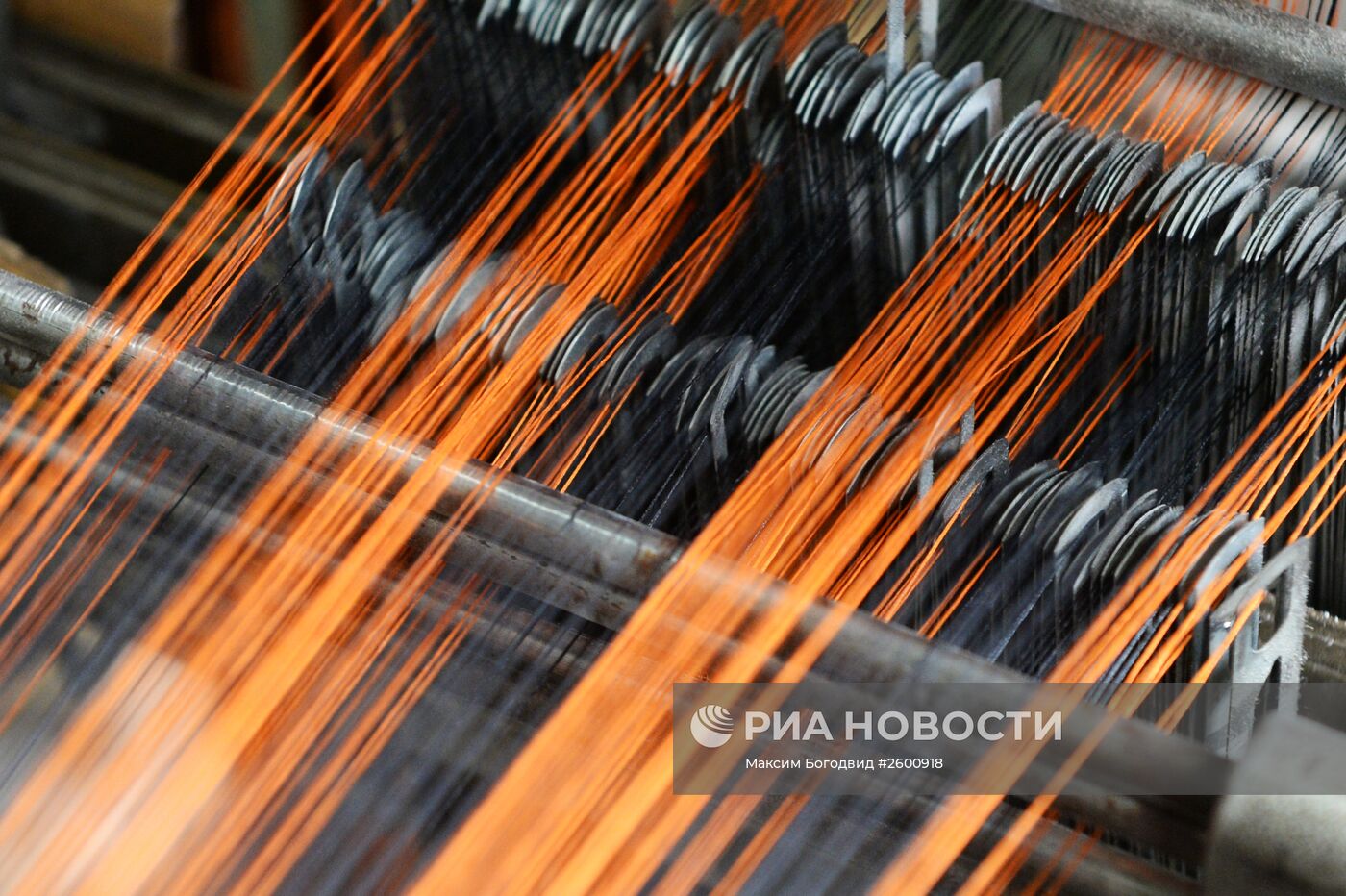 Производство георгиевских ленточек в Казани