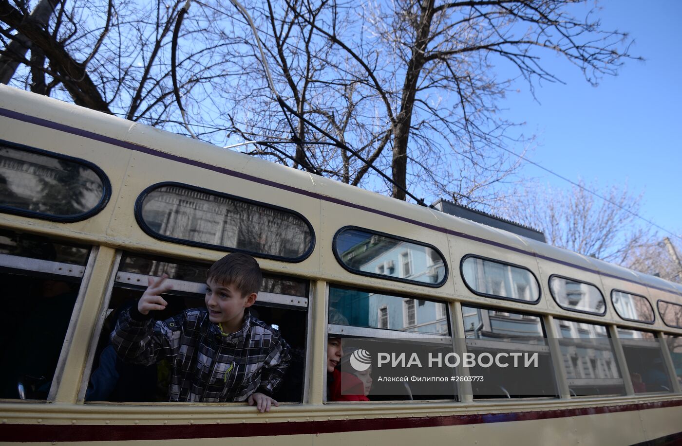 Парад трамваев "116 лет Московскому трамваю"