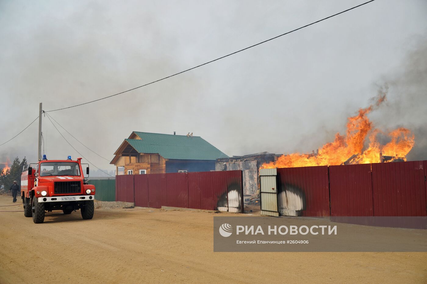 Пожары в Забайкальском крае