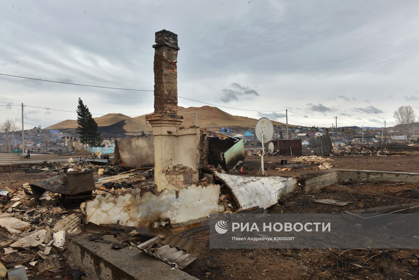 Последствия пожаров в Хакасии