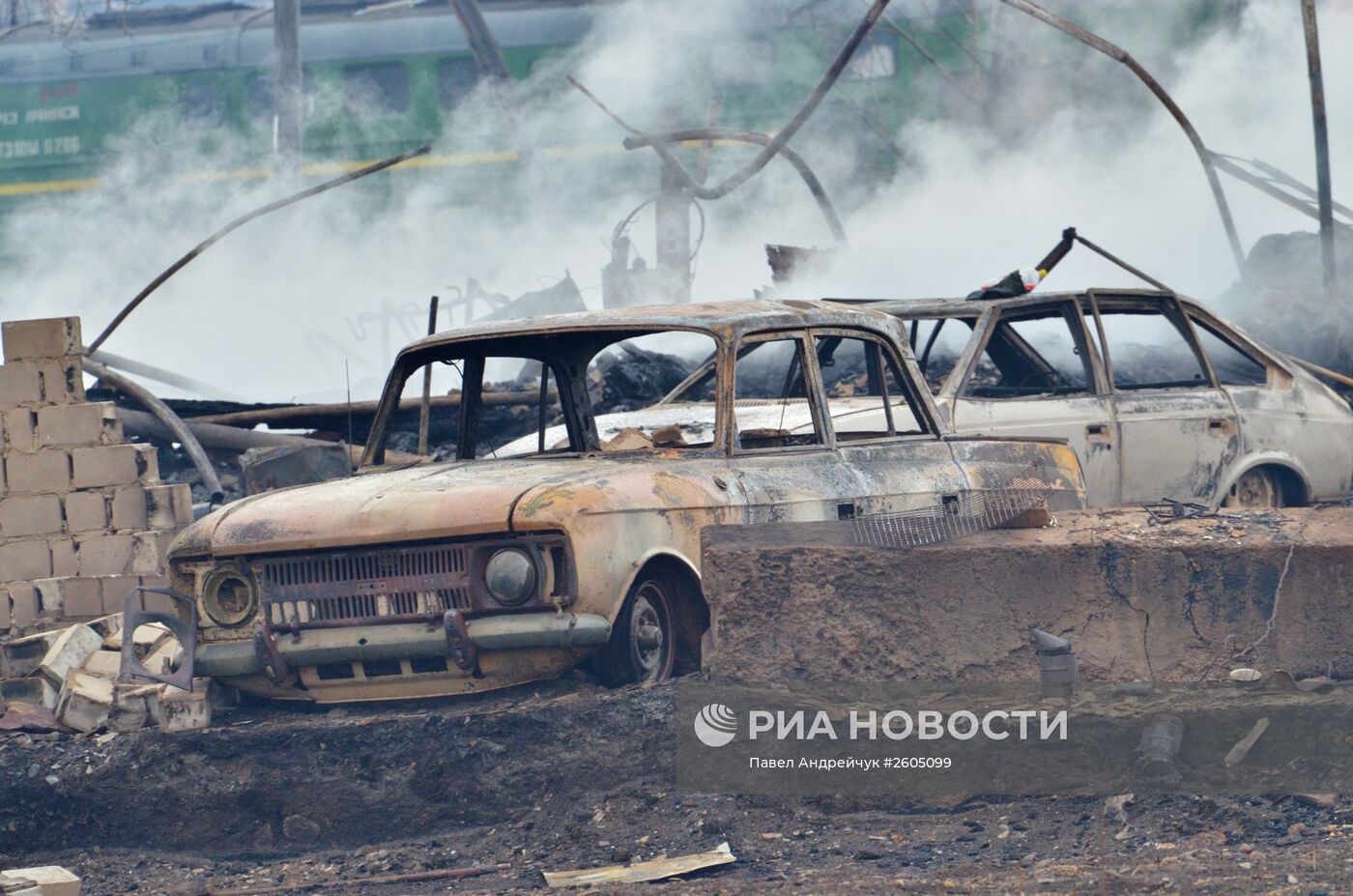 Последствия пожаров в Хакасии