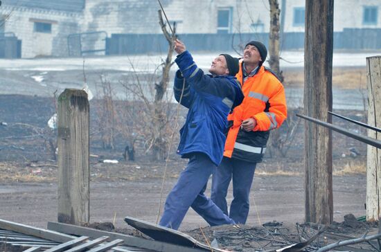 Последствия пожаров в Хакасии