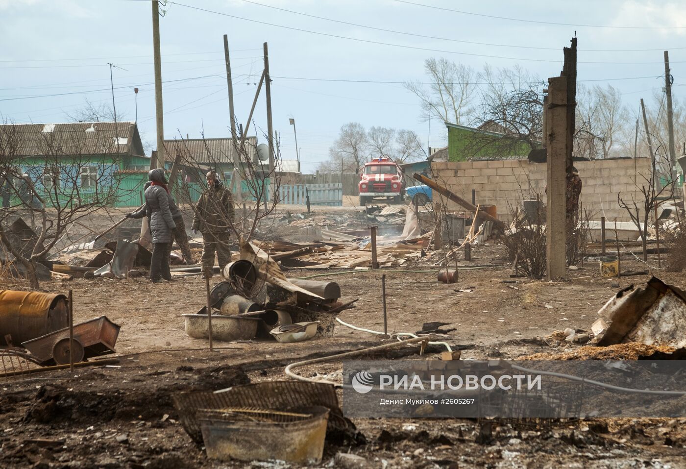 Последствия пожаров в Хакасии