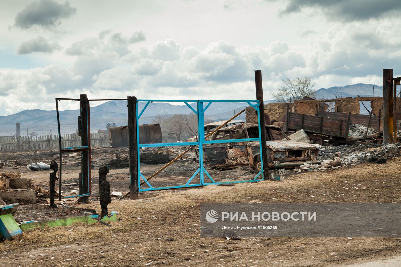 Последствия пожаров в Хакасии