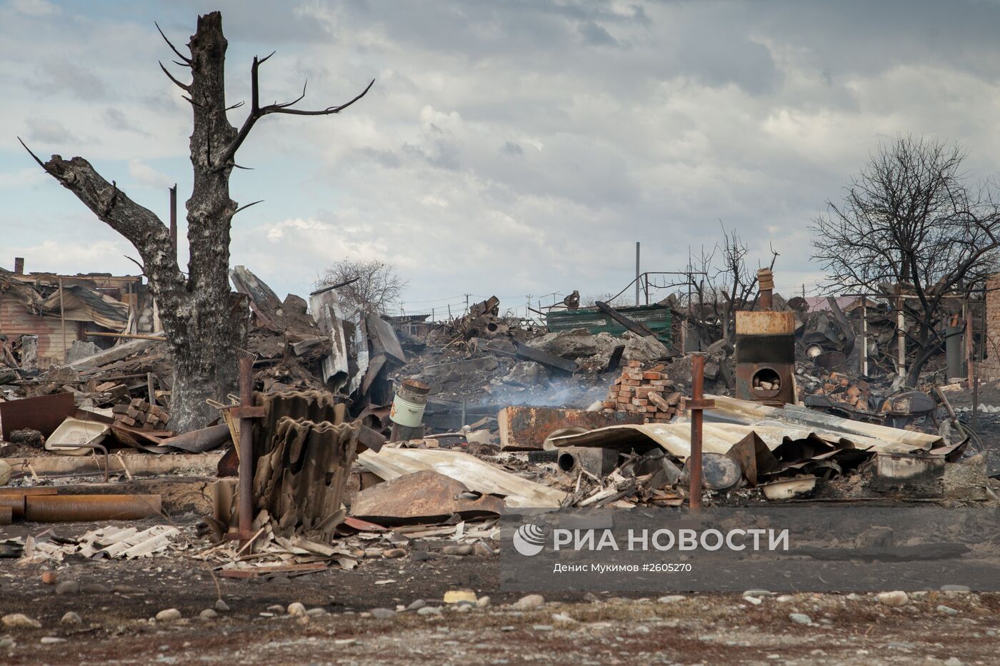 Последствия пожаров в Хакасии