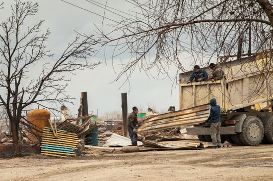 Последствия пожаров в Хакасии