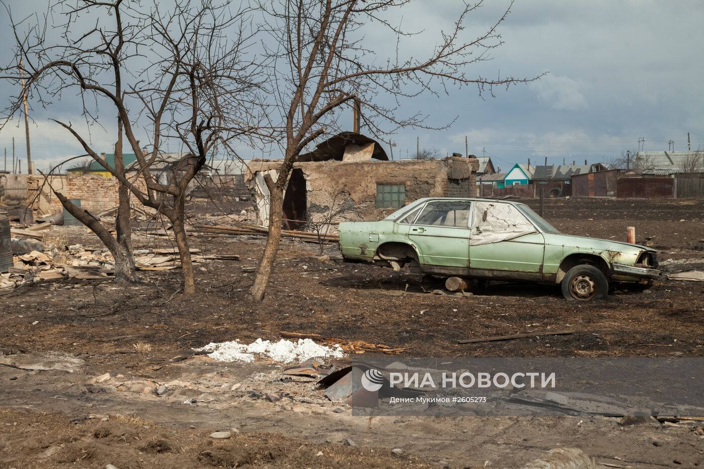 Последствия пожаров в Хакасии