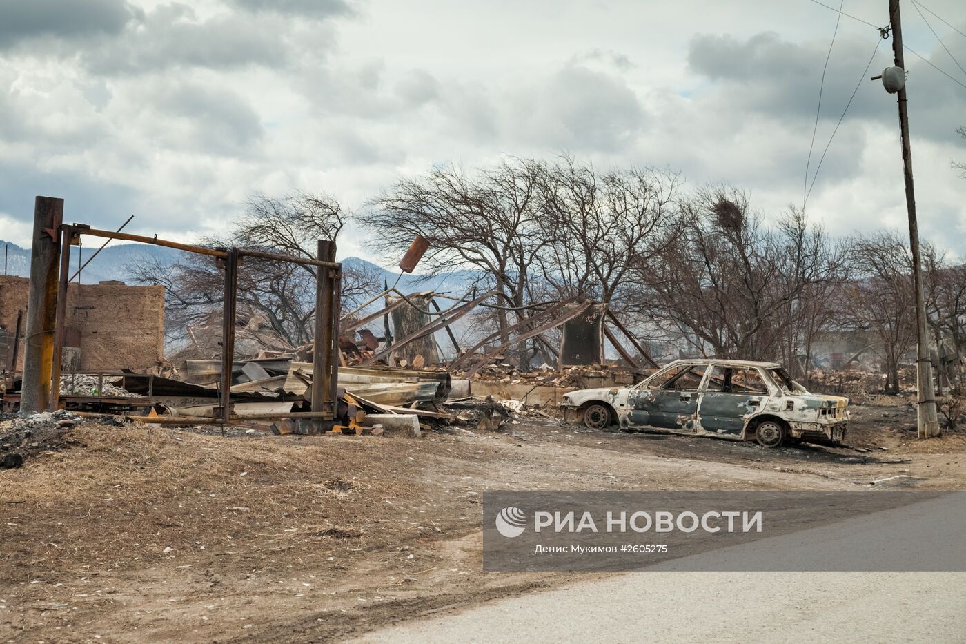 Последствия пожаров в Хакасии