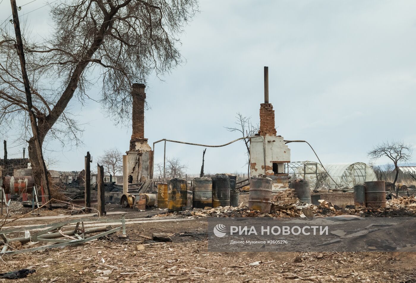 Последствия пожаров в Хакасии
