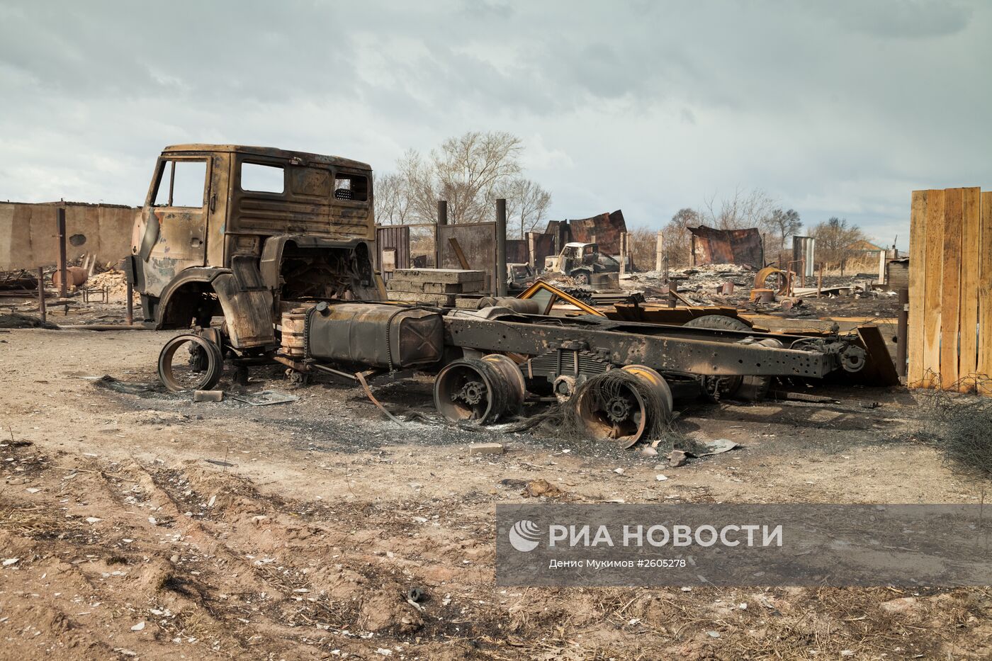 Последствия пожаров в Хакасии