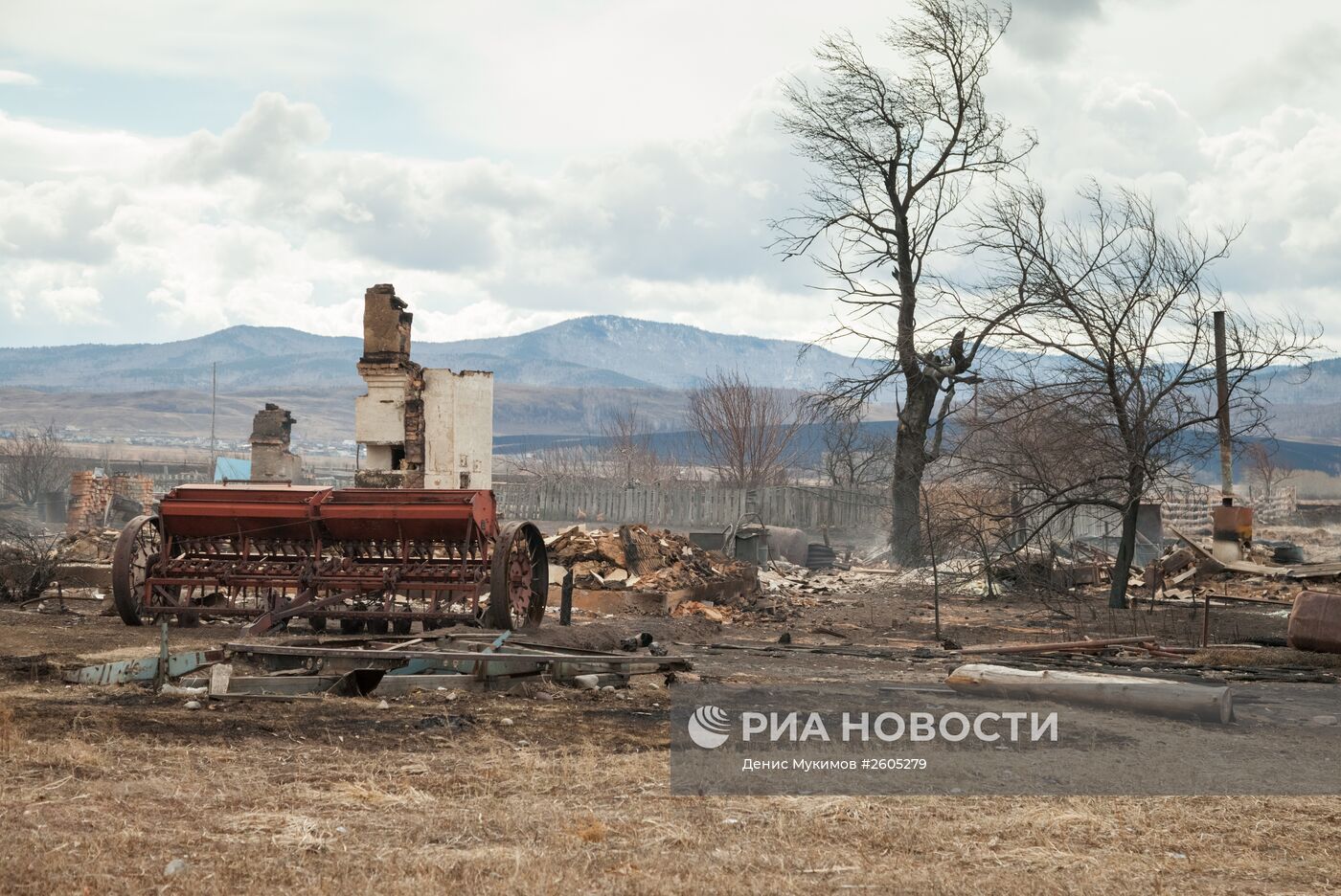 Последствия пожаров в Хакасии