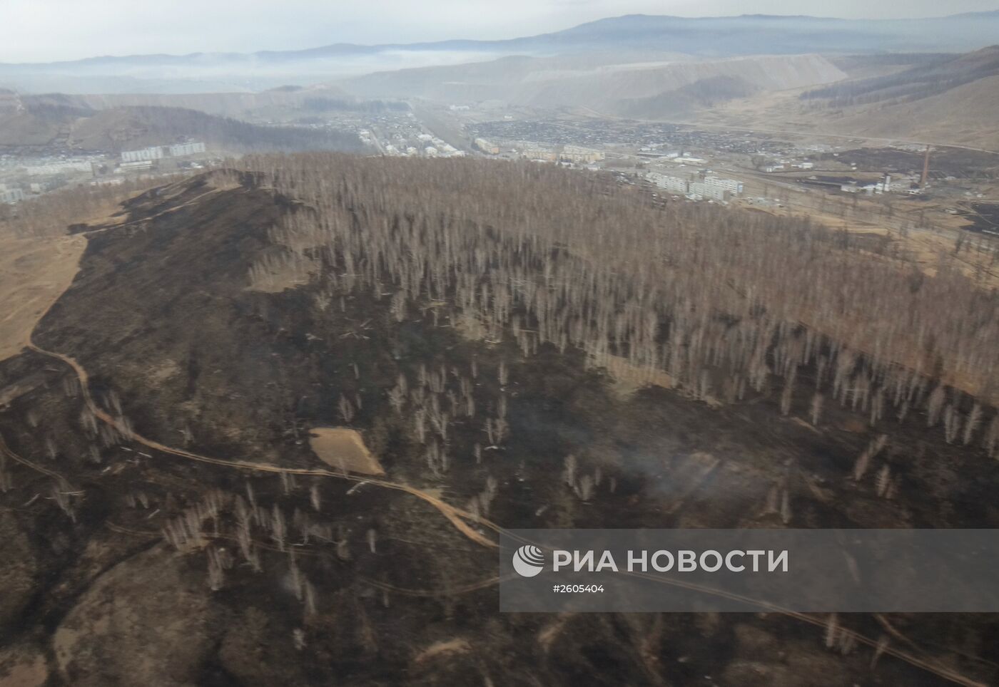 Последствия пожаров в Хакасии