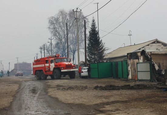 Последствия пожаров в Хакасии