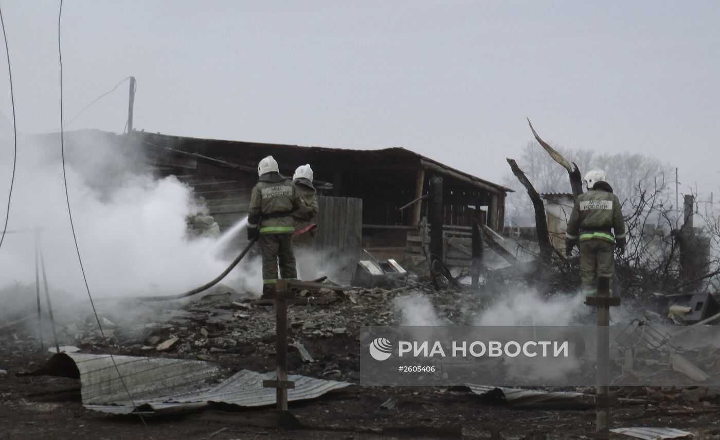 Последствия пожаров в Хакасии
