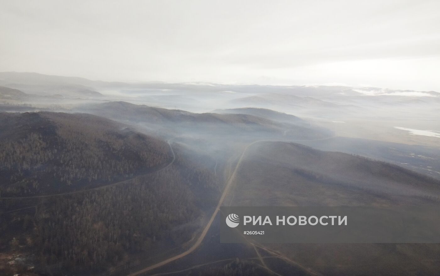 Последствия пожаров в Хакасии