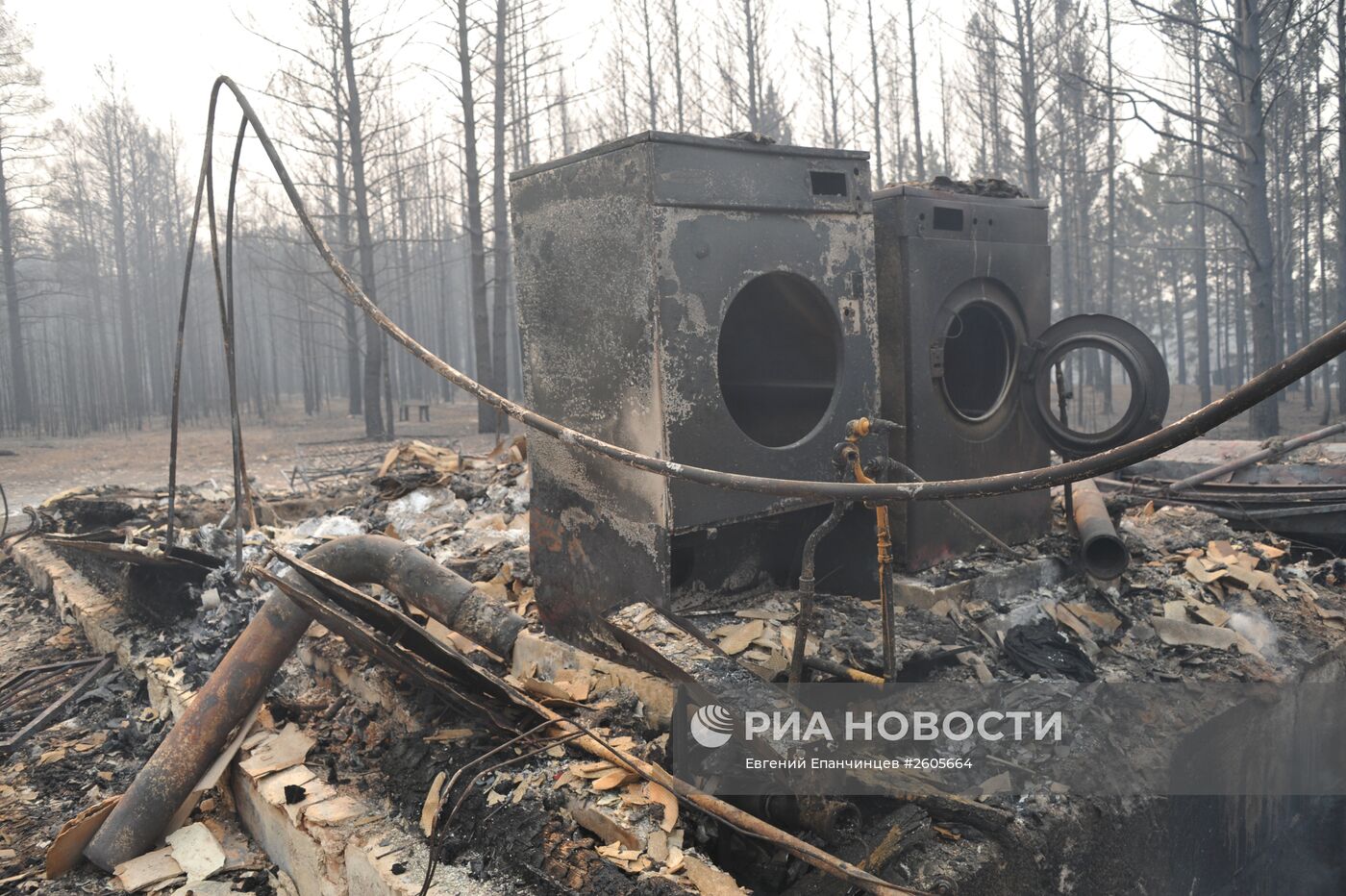 Последствия пожаров в Забайкальском крае