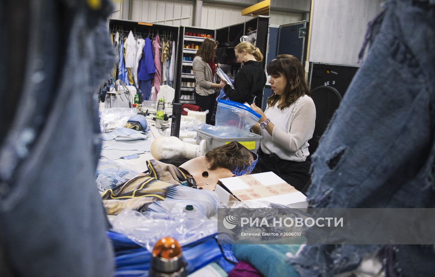 За кулисами шоу театра Cirque du Soleil Rus