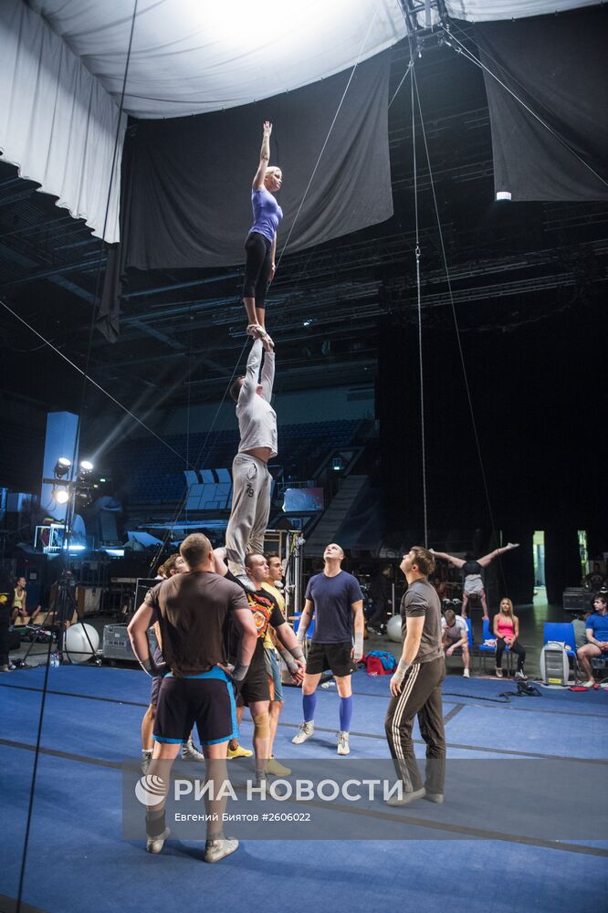 За кулисами шоу театра Cirque du Soleil Rus