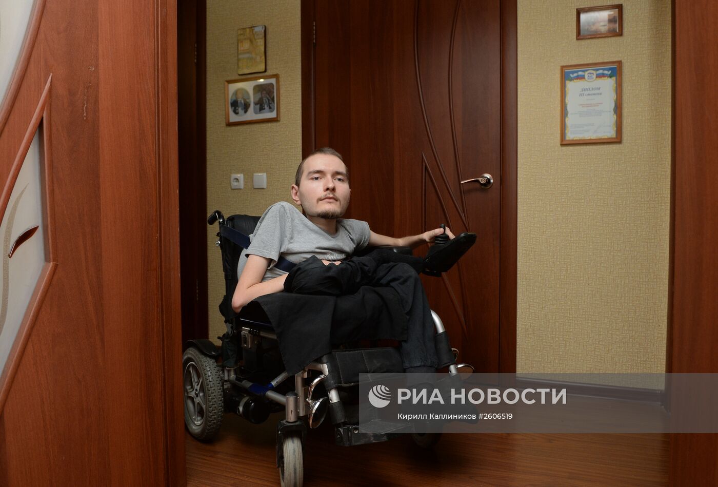 Россиянин В. Спиридонов, согласившийся на первую в мире операцию по пересадке головы