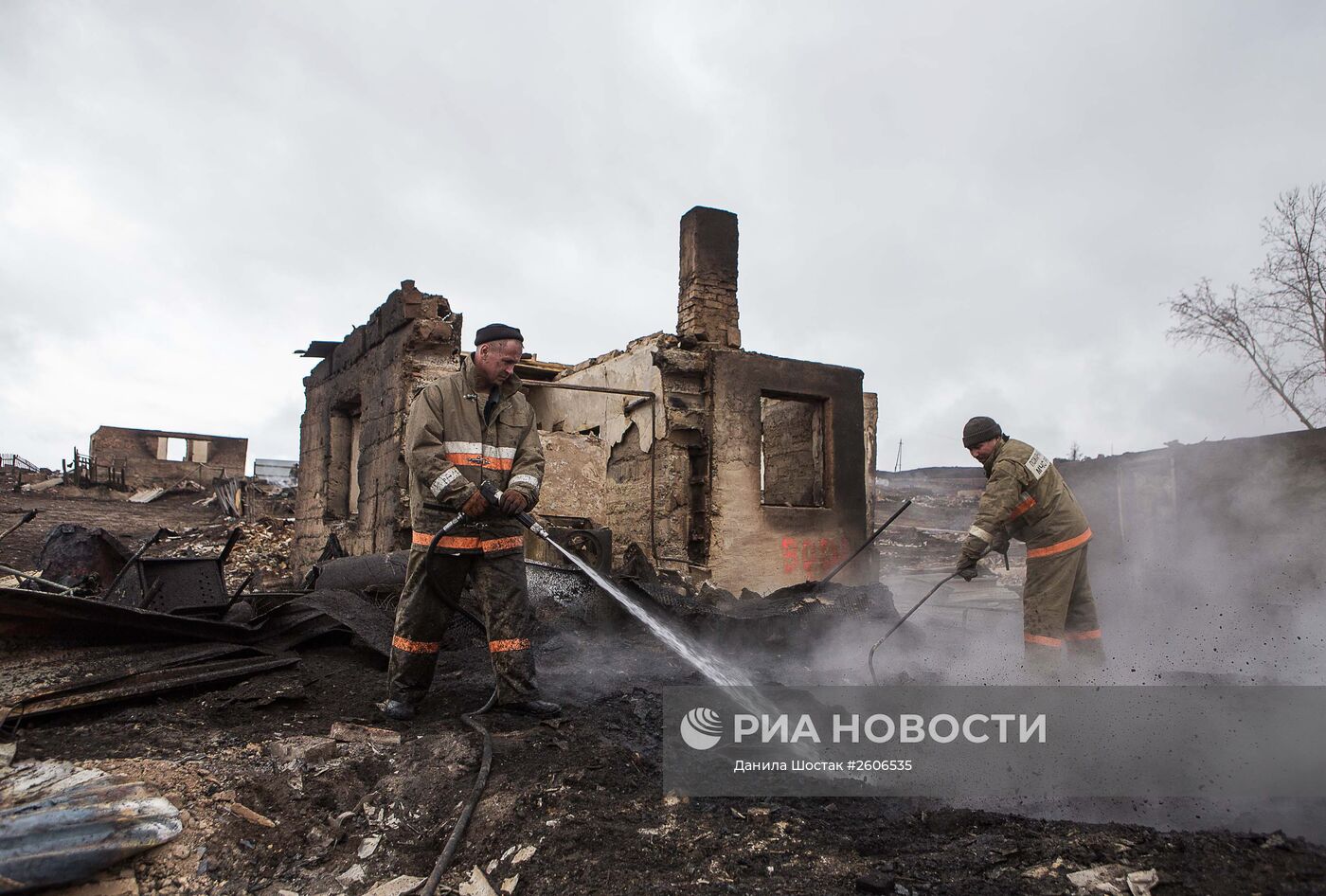 Последствия пожаров в Хакасии