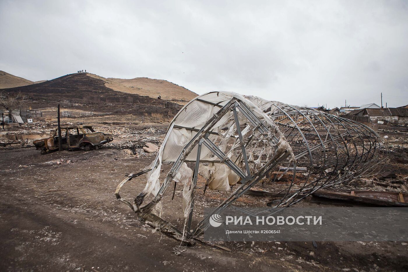 Последствия пожаров в Хакасии