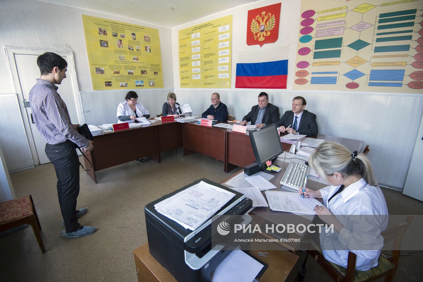 Работа призывной комиссии в Омске
