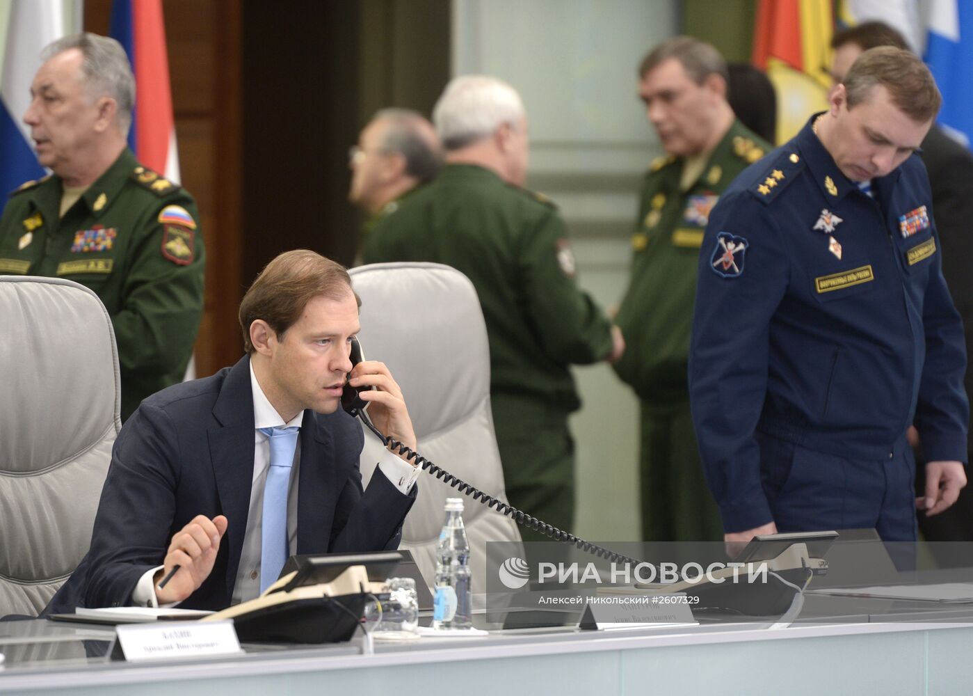 Президент РФ В.Путин посетил Национальный центр управления обороной РФ