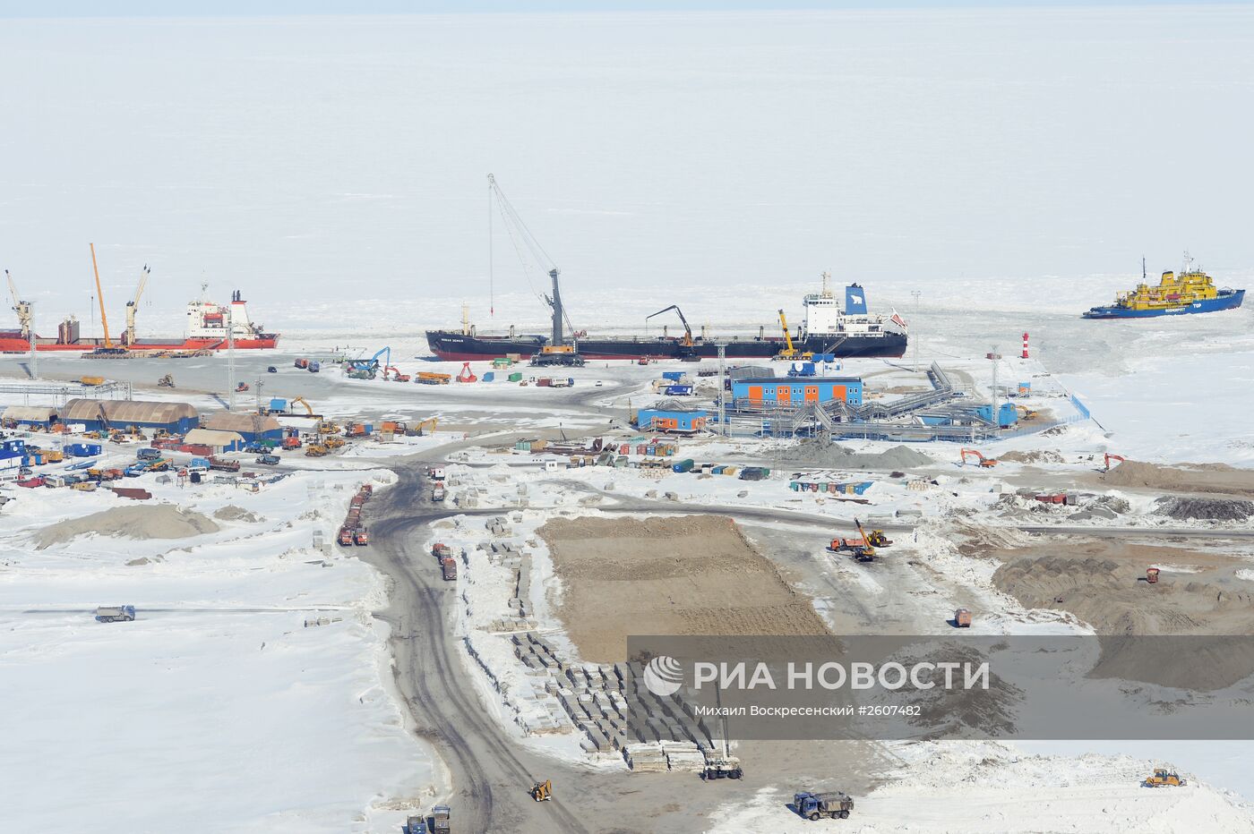 Строительство завода по производству сжиженного природного газа на Ямале