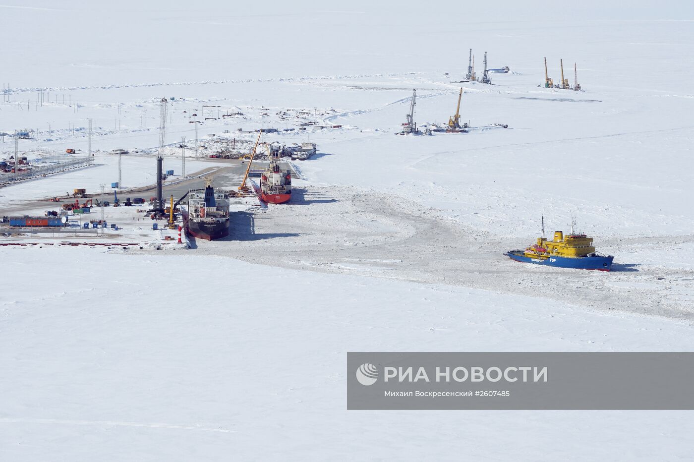 Строительство завода по производству сжиженного природного газа на Ямале